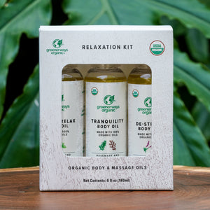 Greenerways Organic Relaxation Body Oil 3 Pack (2oz)