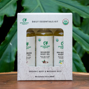 Greenerways Organic Daily Essentials Body Oil 3 Pack (2oz)
