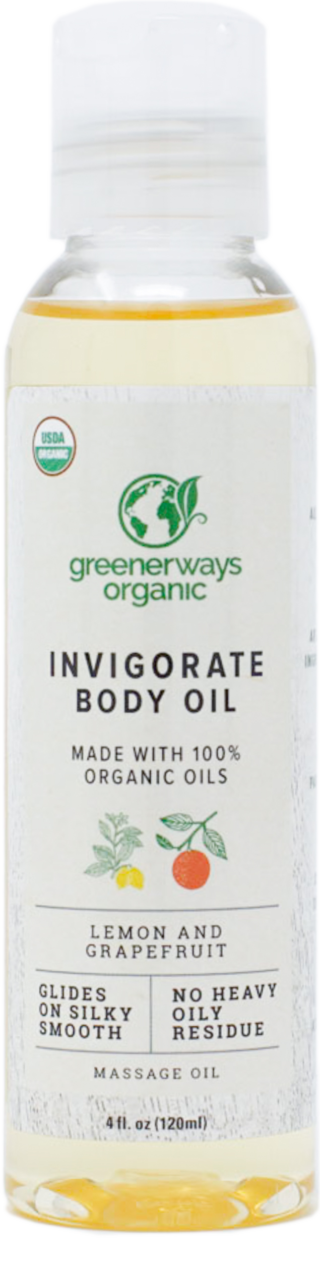 Greenerways Organic Invigorate Body Oil (4oz)