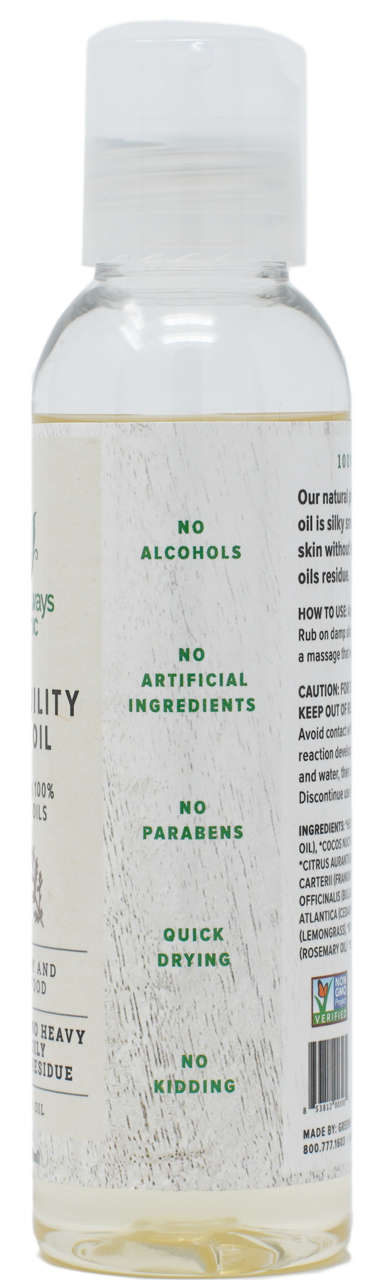 Greenerways Organic Tranquility Body Oil (4oz)