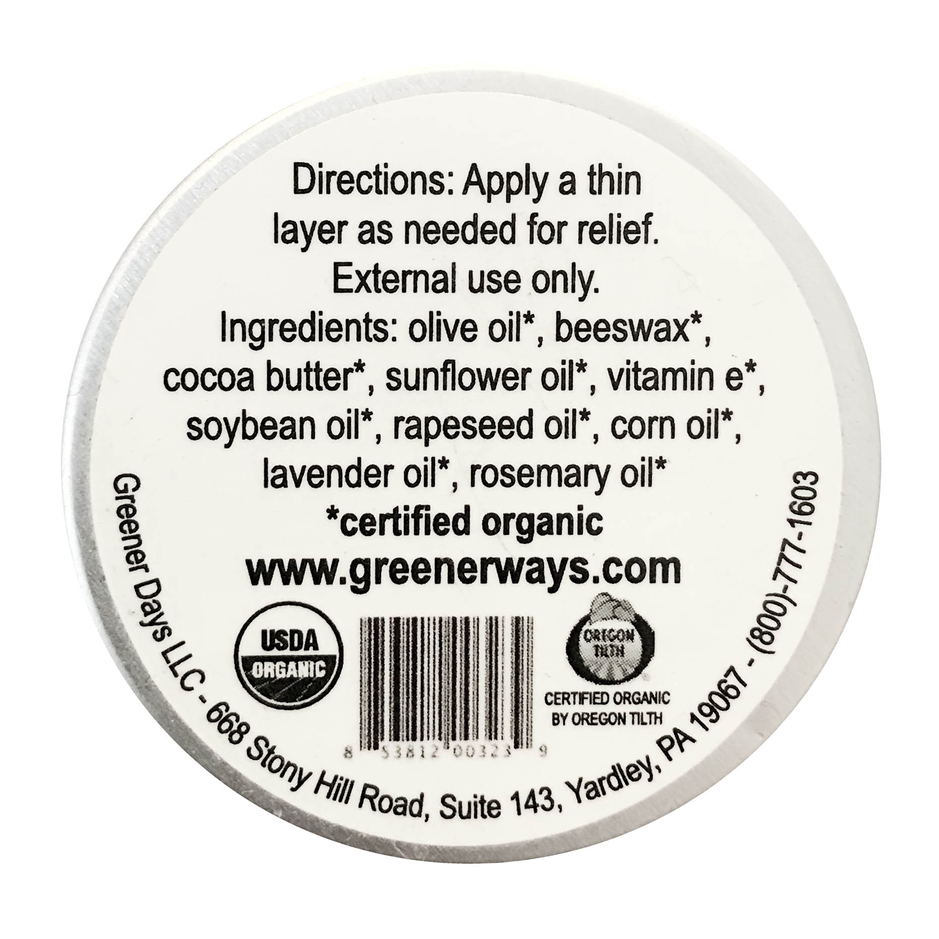 Greenerways Organic Wonder Balm, Made with 100% Organic Essential Oils, (16g) - greenerways